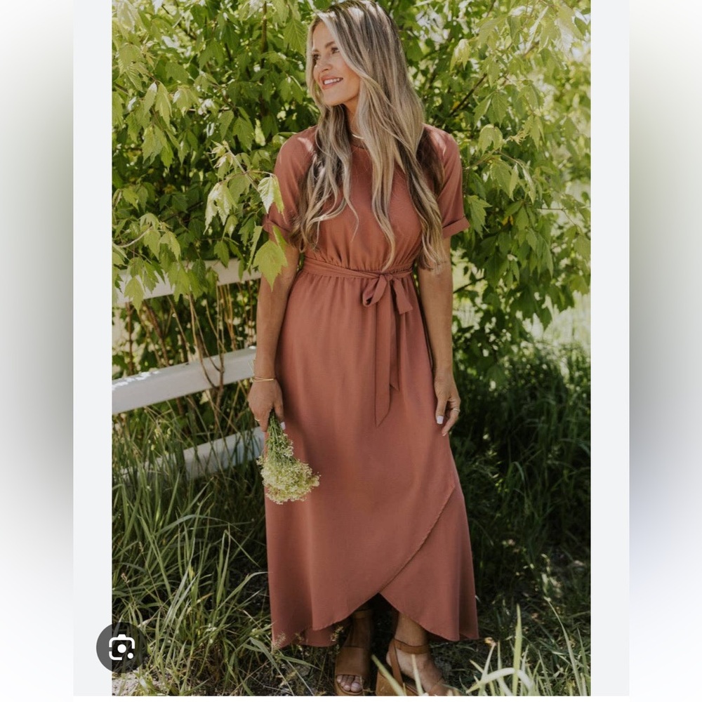 ROOLEE - Taylor Jane Wrap Maxi - Size Small - Coral Color